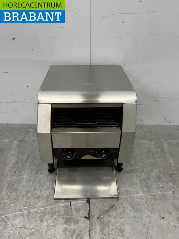 RVS Doorlooptoaster Broodrooster Conveyor oven 200 stuks 230V Horeca