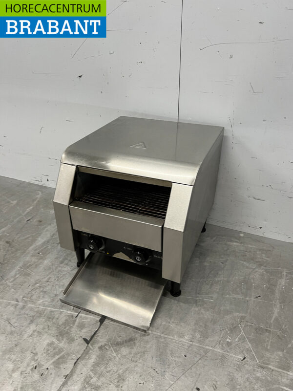 RVS Doorlooptoaster Broodrooster Conveyor oven 200 stuks 230V Horeca - Afbeelding 2