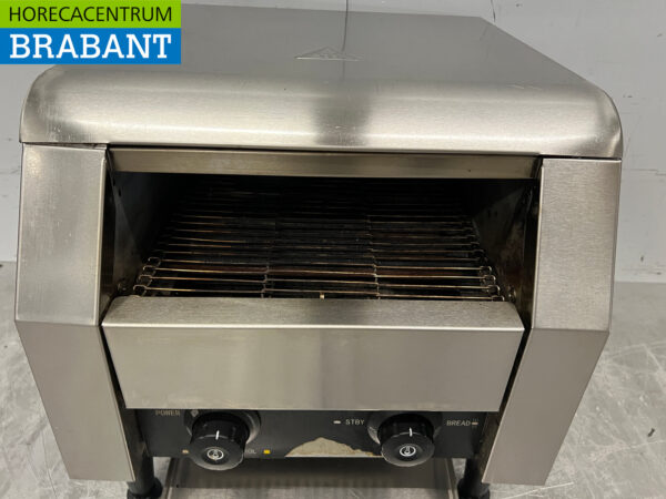 RVS Doorlooptoaster Broodrooster Conveyor oven 200 stuks 230V Horeca - Afbeelding 4