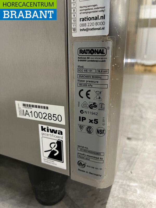 RVS Rational SelfCookingCenter SCC WE 61 Combisteamer Steamer oven 400V Horeca - Afbeelding 8