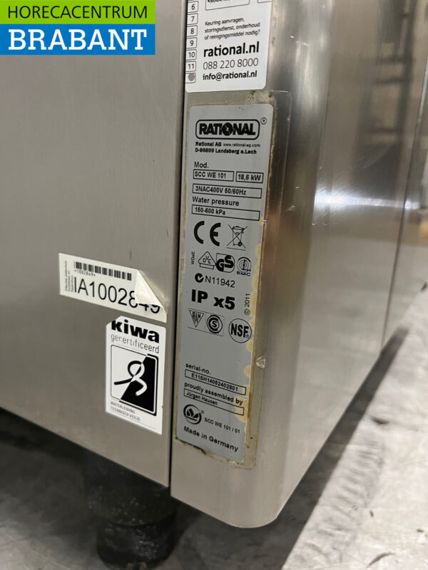 RVS Rational SelfCookingCenter SCC WE 61 Combisteamer Steamer oven 400V Horeca - Afbeelding 8
