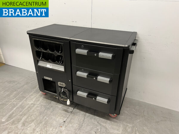 Gamko Barkoeling Flessennest 3 lade Verrijdbaar 123 cm 230V Horeca - Afbeelding 2
