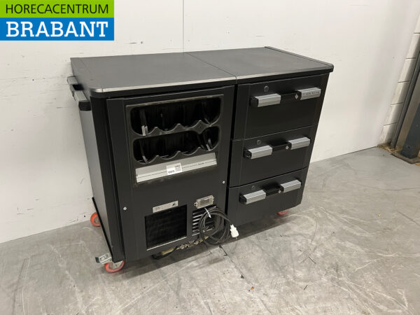 Gamko Barkoeling Flessennest 3 lade Verrijdbaar 123 cm 230V Horeca - Afbeelding 3