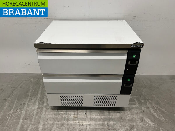 RVS Maxxfrost Koel - Vries werkbank 2 lades 4 x 1/1 GN 230V Horeca