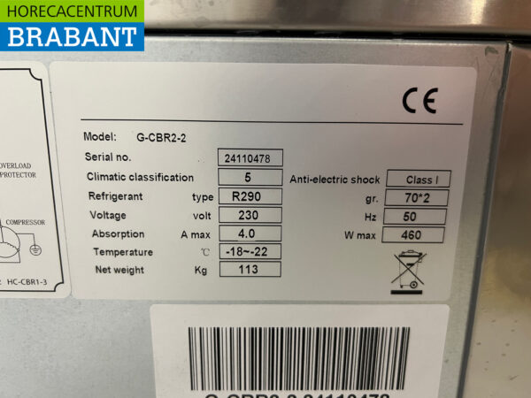 RVS Maxxfrost Koel - Vries werkbank 2 lades 4 x 1/1 GN 230V Horeca - Afbeelding 5