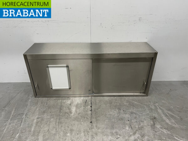 RVS Wandkast 2 Schuifdeuren 146 cm Horeca