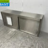 RVS Wandkast 2 Schuifdeuren 146 cm Horeca - Afbeelding 2