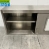 RVS Wandkast 2 Schuifdeuren 146 cm Horeca - Afbeelding 4