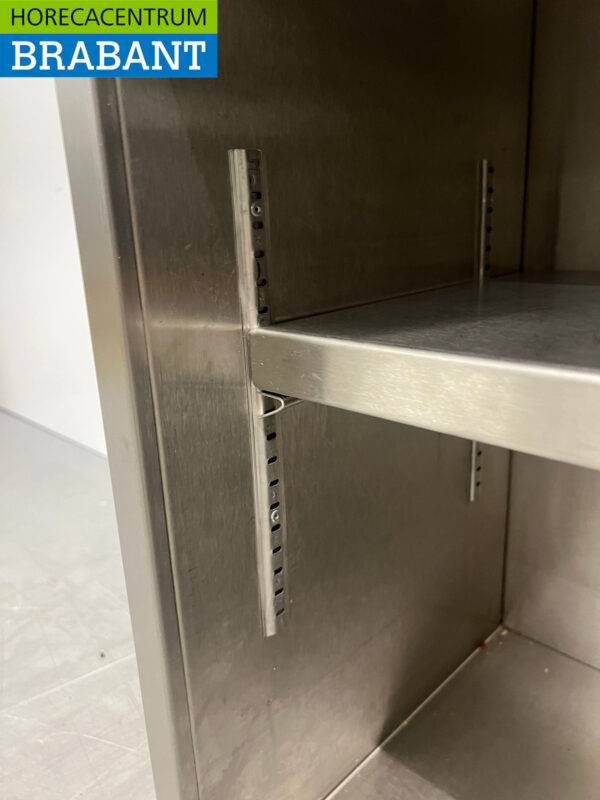 RVS Wandkast 2 Schuifdeuren 146 cm Horeca - Afbeelding 5