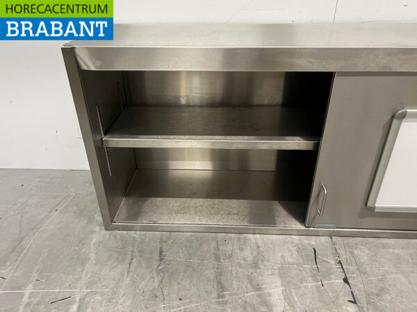 RVS Wandkast 2 Schuifdeuren 148 cm Horeca - Afbeelding 4
