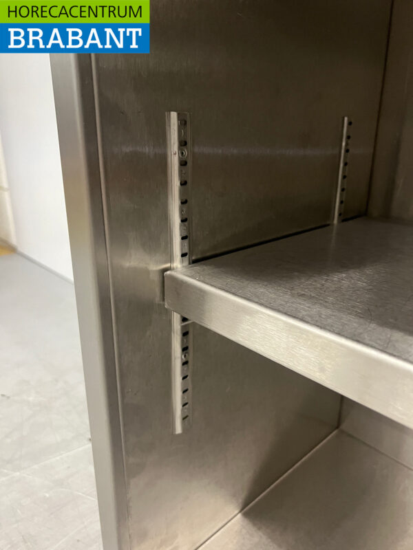RVS Wandkast 2 Schuifdeuren 148 cm Horeca - Afbeelding 5