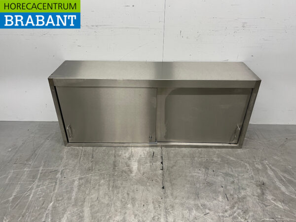 RVS Wandkast 2 Schuifdeuren 148 cm Horeca