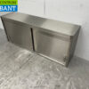 RVS Wandkast 2 Schuifdeuren 148 cm Horeca - Afbeelding 2