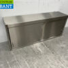RVS Wandkast 2 Schuifdeuren 148 cm Horeca - Afbeelding 3