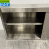RVS Wandkast 2 Schuifdeuren 148 cm Horeca - Afbeelding 4