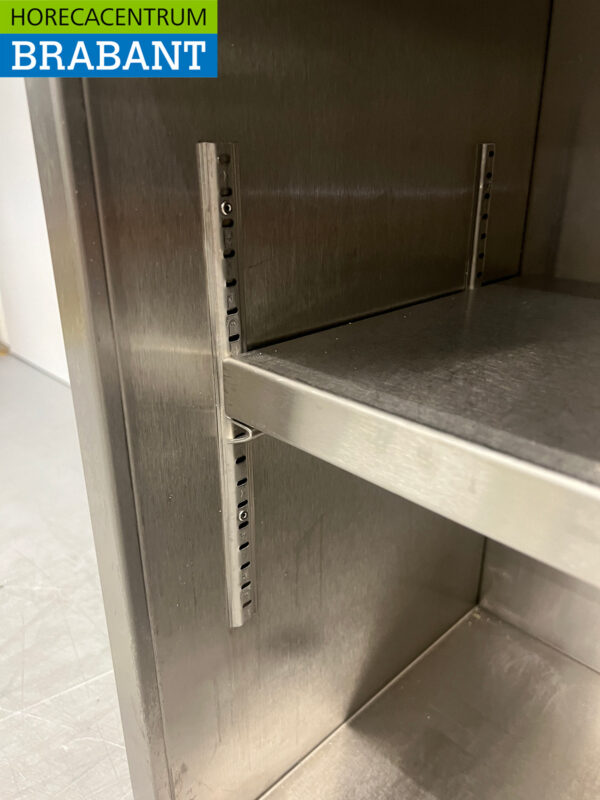 RVS Wandkast 2 Schuifdeuren 148 cm Horeca - Afbeelding 5
