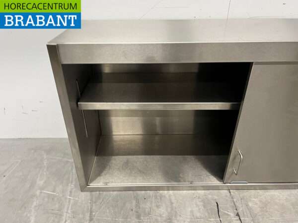 RVS Wandkast 2 Schuifdeuren 130 cm Horeca - Afbeelding 4