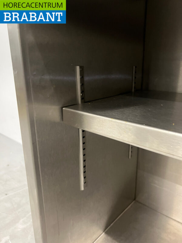 RVS Wandkast 2 Schuifdeuren 130 cm Horeca - Afbeelding 5