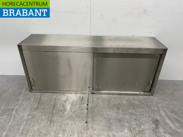 RVS Wandkast 2 Schuifdeuren 148 cm Horeca