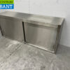 RVS Wandkast 2 Schuifdeuren 148 cm Horeca - Afbeelding 2