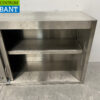 RVS Wandkast 2 Schuifdeuren 148 cm Horeca - Afbeelding 4