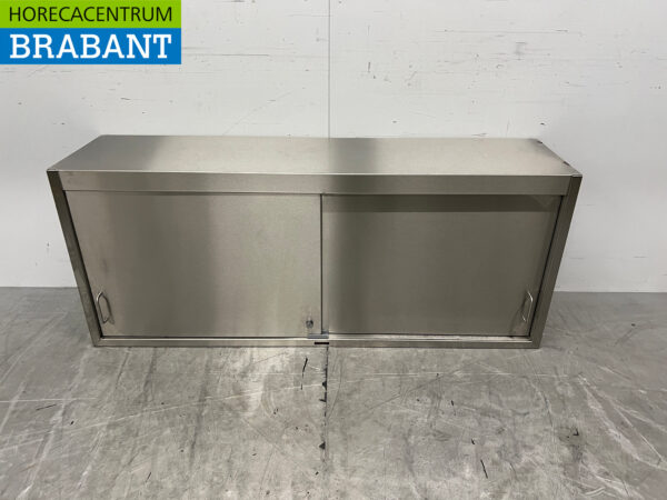 RVS Wandkast 2 Schuifdeuren 148 cm Horeca