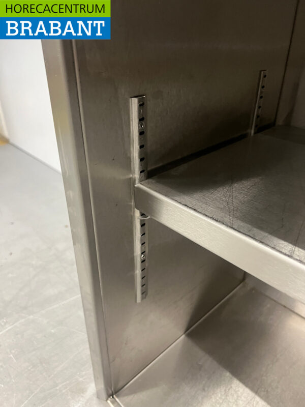 RVS Wandkast 2 Schuifdeuren 148 cm Horeca - Afbeelding 5