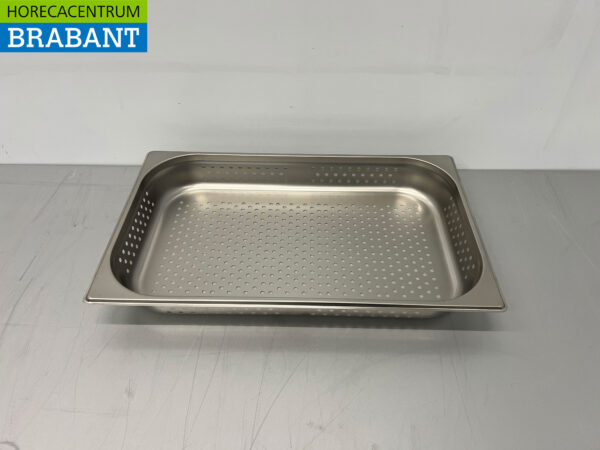 RVS HCB Geperforeerde gastronorm bak GN bak 1/1 Diepte 65 mm Horeca