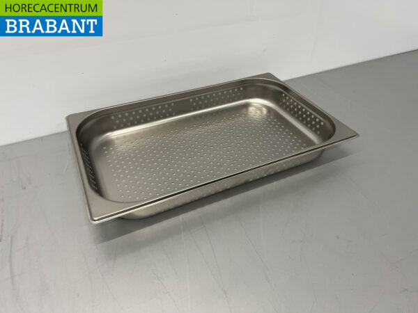 RVS HCB Geperforeerde gastronorm bak GN bak 1/1 Diepte 65 mm Horeca - Afbeelding 3