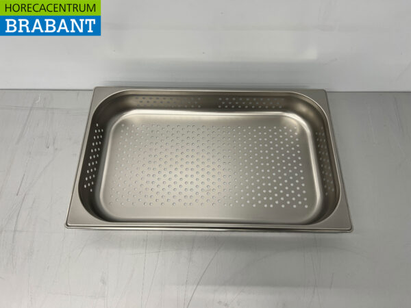 RVS HCB Geperforeerde gastronorm bak GN bak 1/1 Diepte 65 mm Horeca - Afbeelding 4