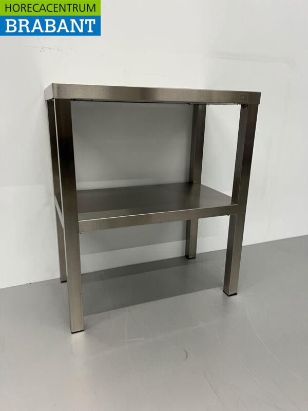 HCB RVS Dubbele Etagère Brug 60 x 35 x 70 cm Horeca - Afbeelding 2