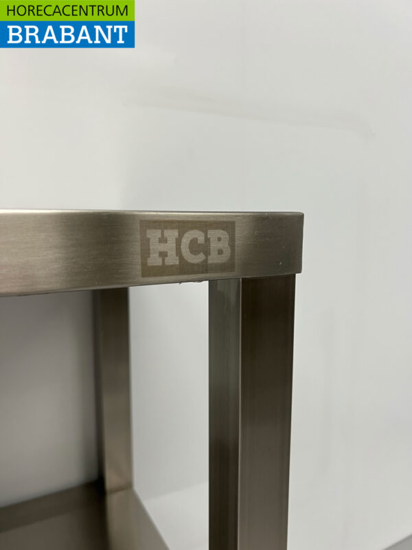 HCB RVS Dubbele Etagère Brug 60 x 35 x 70 cm Horeca - Afbeelding 4