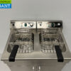 HCB RVS Dubbele Friteuse Frituur 2 x 16 liter 400V Horeca - Afbeelding 5