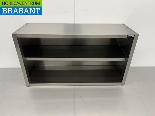 RVS Wandkast Kast Premium-line Open model 120 cm Horeca