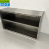 RVS Wandkast Kast Premium-line Open model 120 cm Horeca - Afbeelding 2