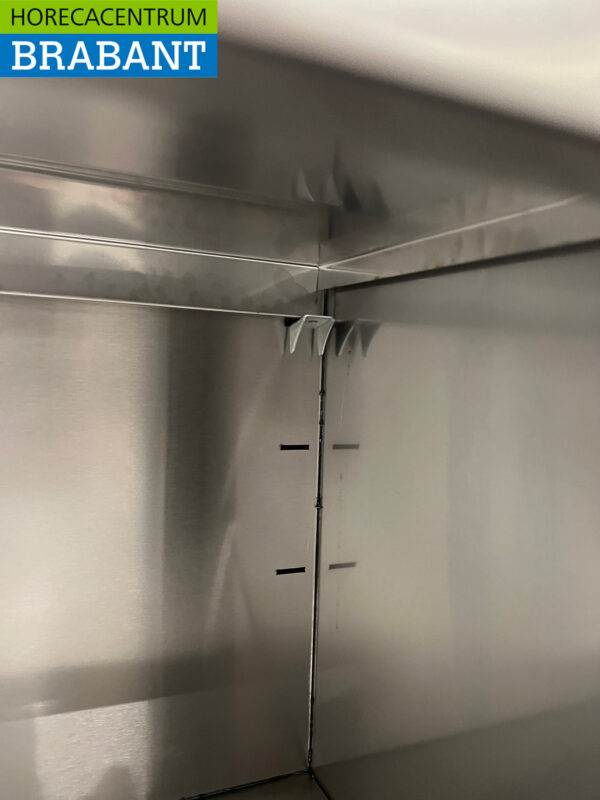 RVS Wandkast Kast Premium-line Open model 120 cm Horeca - Afbeelding 4