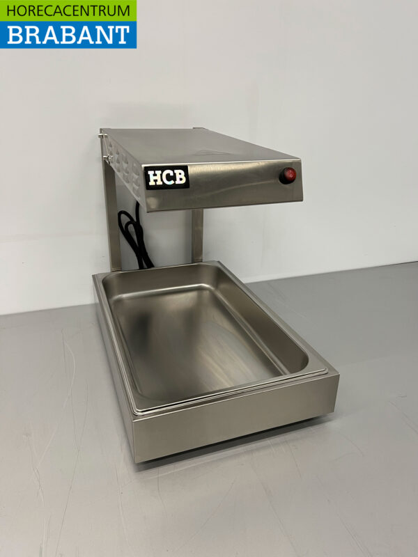 HCB RVS Frietwarmer Frietwarmhouder 1/1 gastronorm GN 230V Horeca - Afbeelding 3