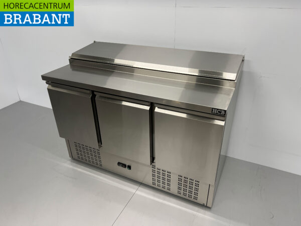RVS HCB Saladette Saladiere Koelwerkbank 136,5 cm 230V Horeca - Afbeelding 2