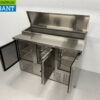 RVS HCB Saladette Saladiere Koelwerkbank 136,5 cm 230V Horeca - Afbeelding 5