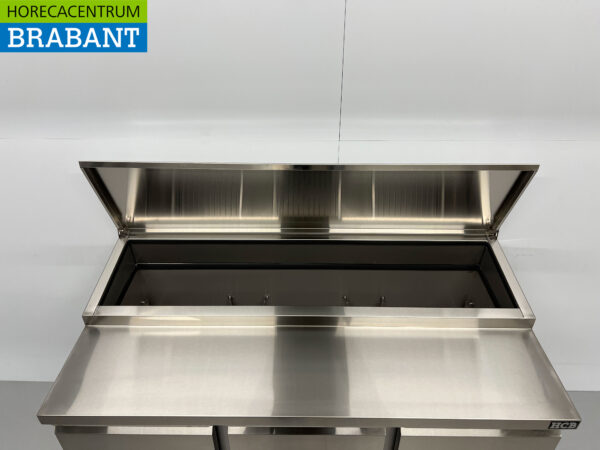 RVS HCB Saladette Saladiere Koelwerkbank 136,5 cm 230V Horeca - Afbeelding 7
