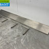 RVS Wandschap Schap 240 x 30 cm Horeca - Afbeelding 2