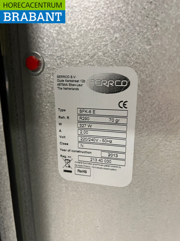 Serrco Fustenkoeler Fustenkoeling 135 cm Horeca - Afbeelding 5