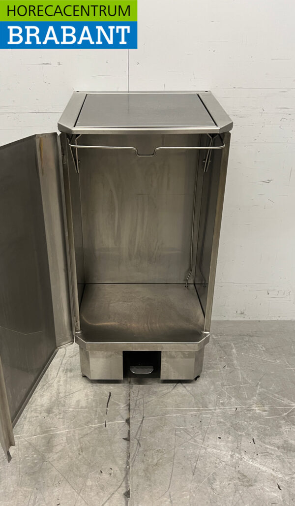 RVS Josto Afvalzakhouder Prullenbak met voetbediening 120 liter Horeca - Afbeelding 6