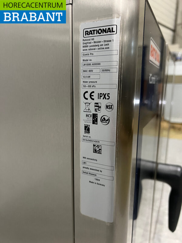 RVS Rational iCombi Pro Combisteamer 6 x 1/1 GN 2024 400V Horeca - Afbeelding 8