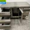 RVS Gram Koelwerkbank 1 deur en 3 laden 136,5 cm 230V Horeca - Afbeelding 4