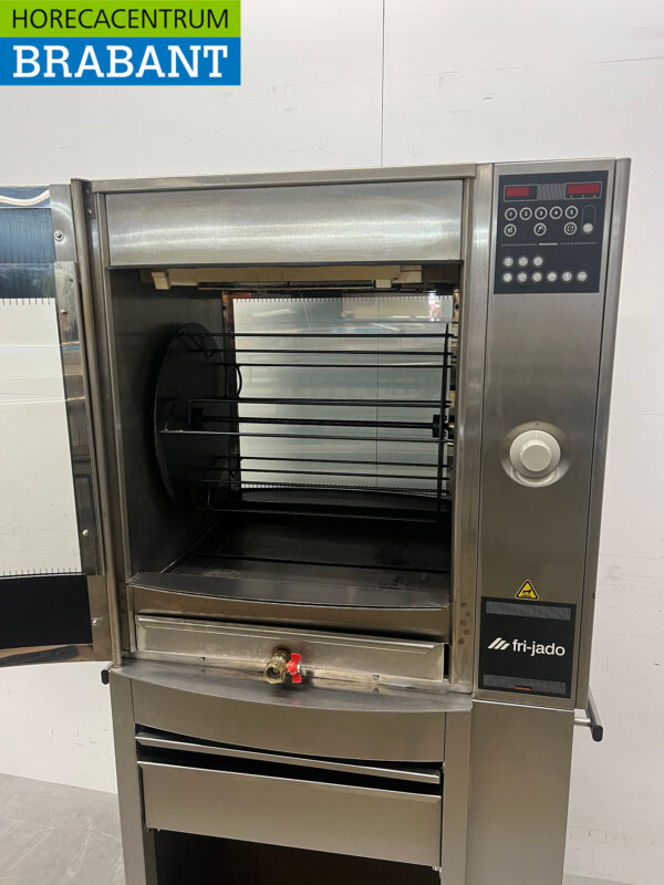 RVS Fri-Jado Rotisserie Kippengrill Grill 5 spiezen 400V Horeca - Afbeelding 3