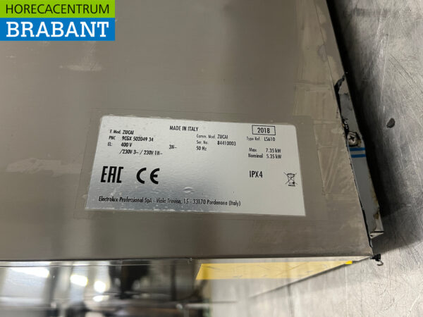 RVS Zanussi Zucai Vaatwasser 400V Horeca - Afbeelding 6