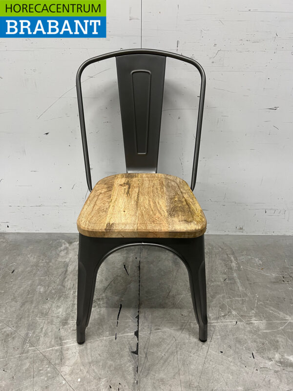 Bolero set van 4 stoelen met houten zitting Horeca - Afbeelding 4