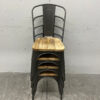 Bolero set van 4 stoelen met houten zitting Horeca - Afbeelding 8
