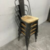 Bolero set van 4 stoelen met houten zitting Horeca - Afbeelding 9